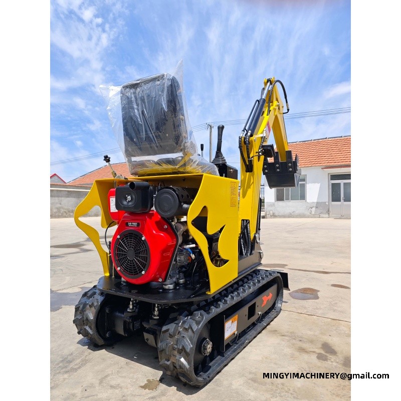 mini excavator working on site