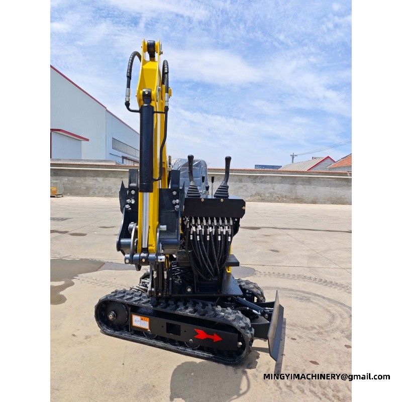 mini excavator working on site