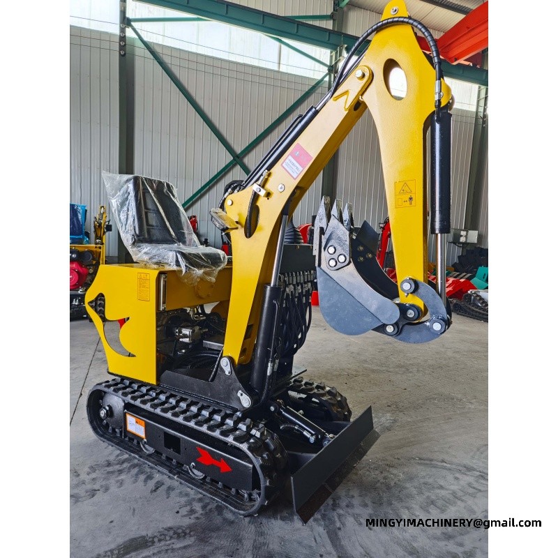 mini excavator working on site