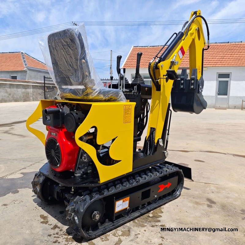 mini excavator working on site