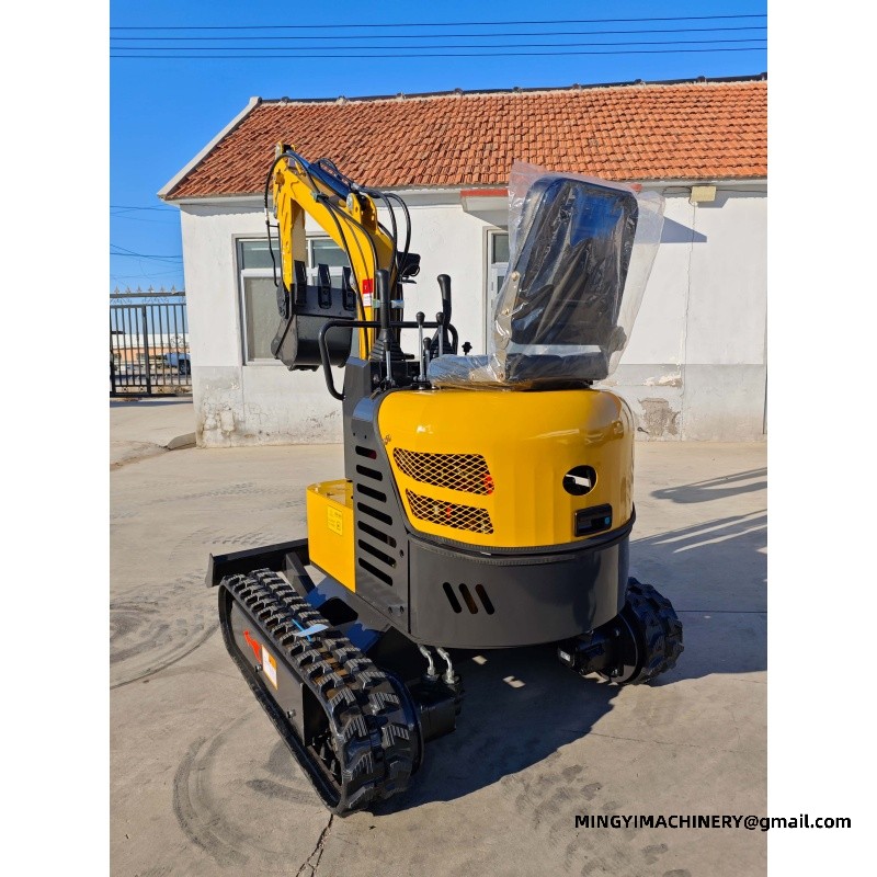 mini excavator with auger
