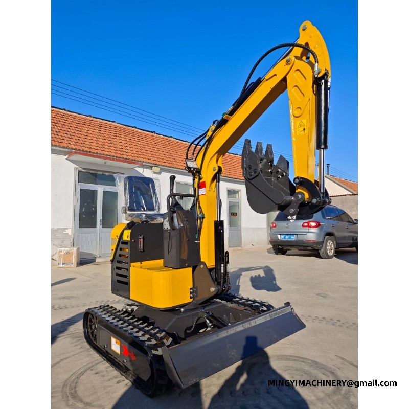 mini excavator with auger