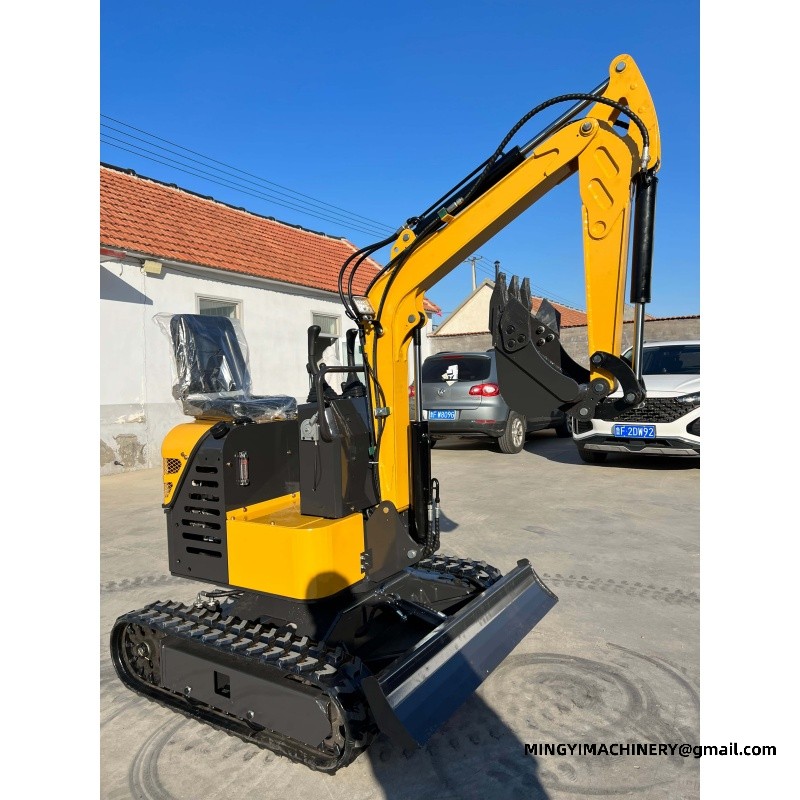 mini excavator with auger