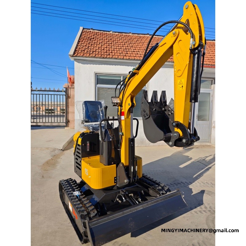 mini excavator with auger