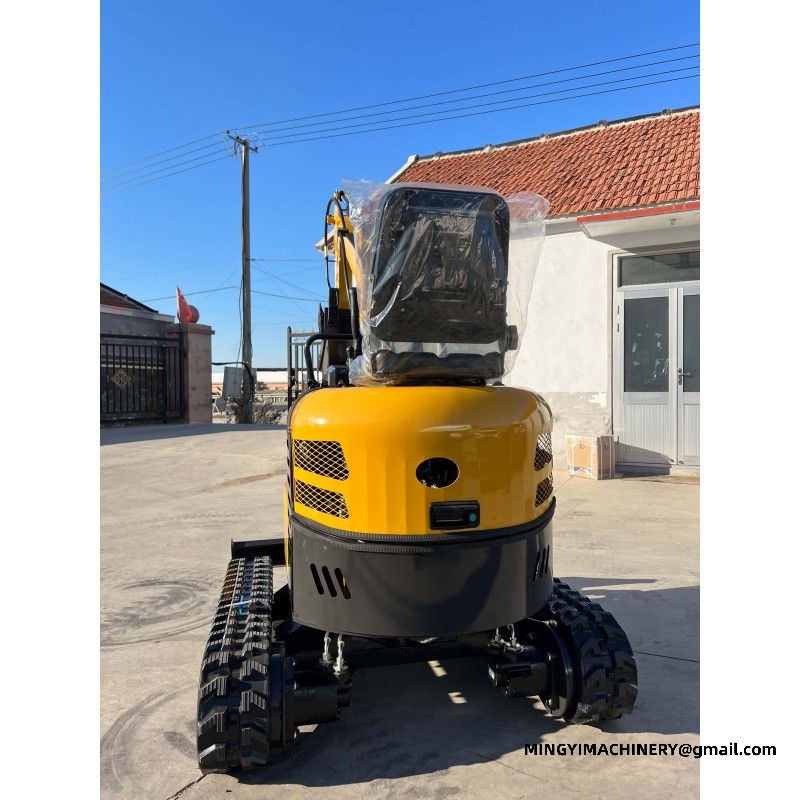 mini excavator with auger
