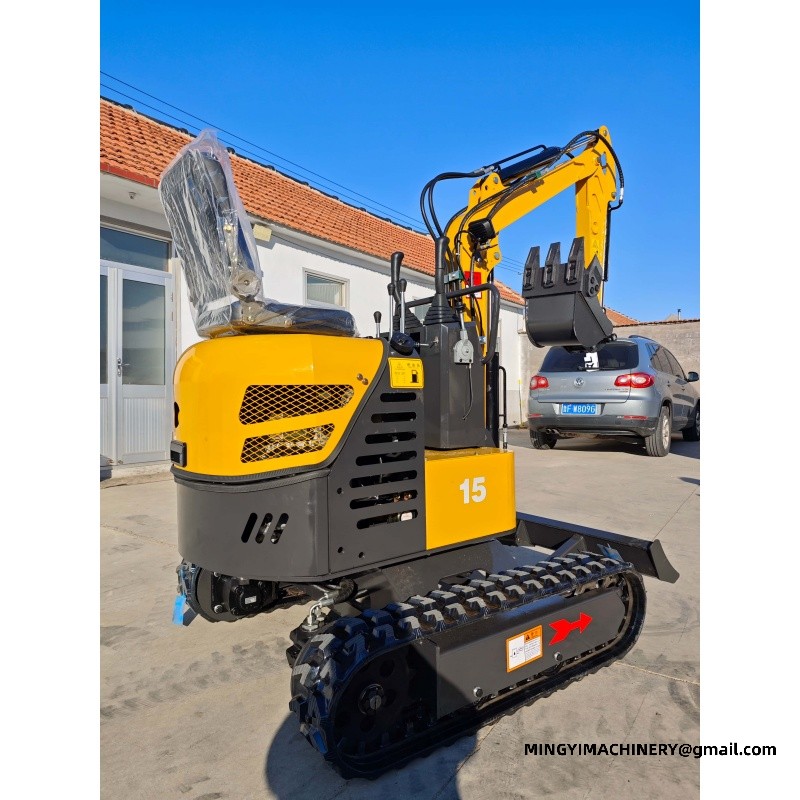 mini excavator with auger