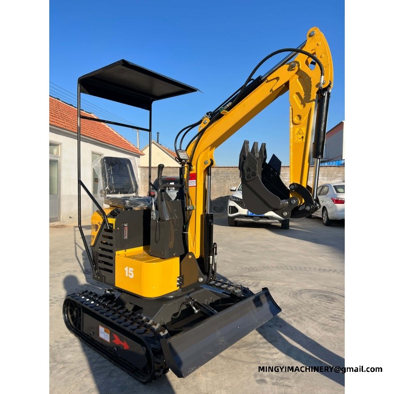 mini excavator with auger