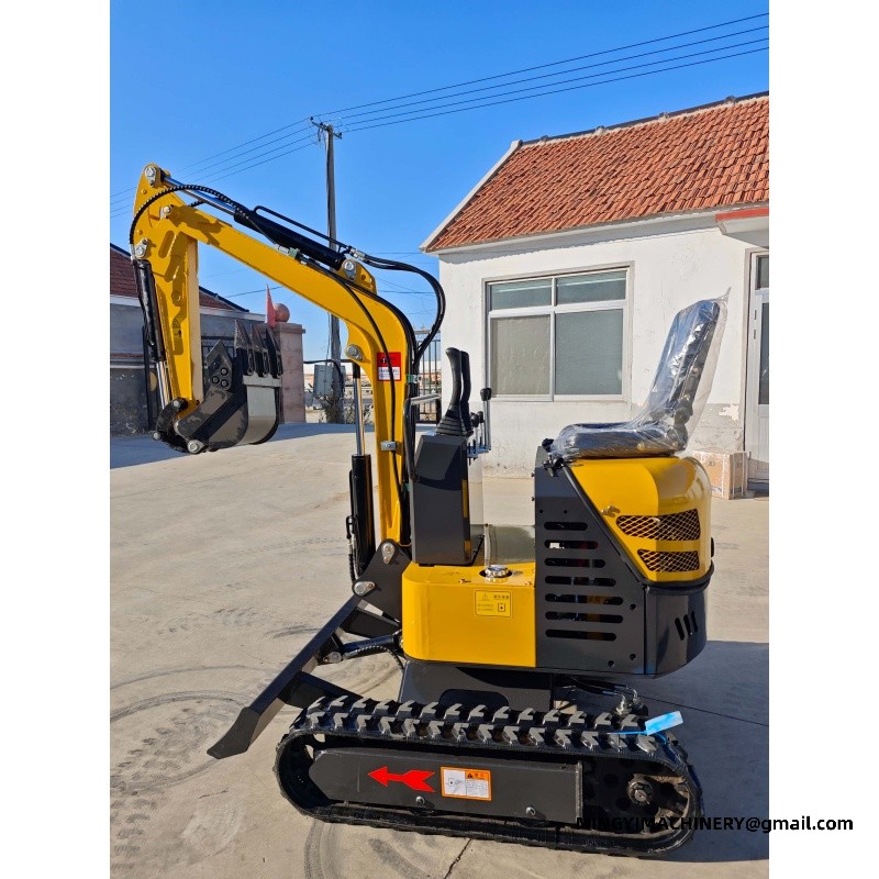 mini excavator with bucket
