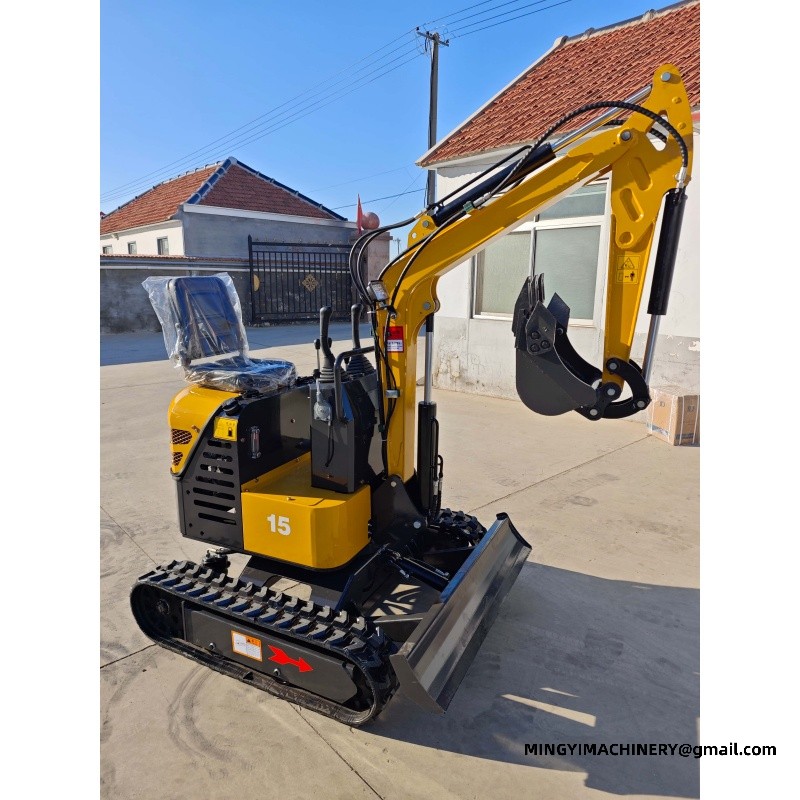 mini excavator with bucket