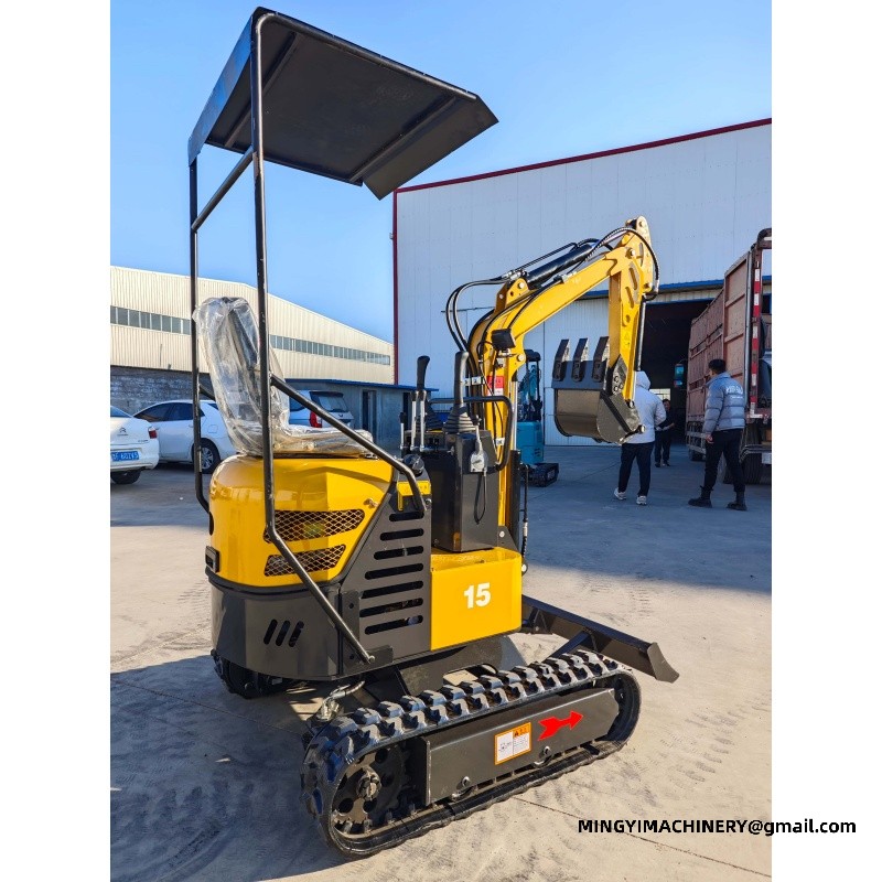 mini excavator with bucket