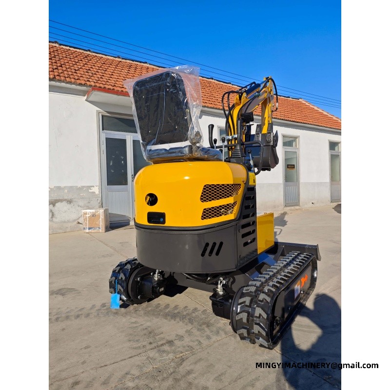 mini excavator with bucket