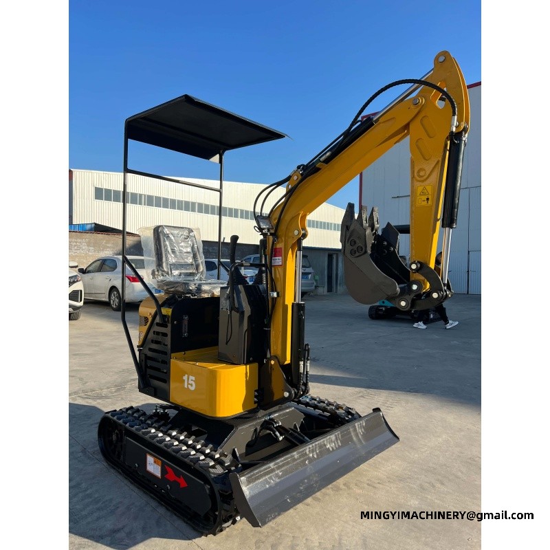 mini excavator with bucket