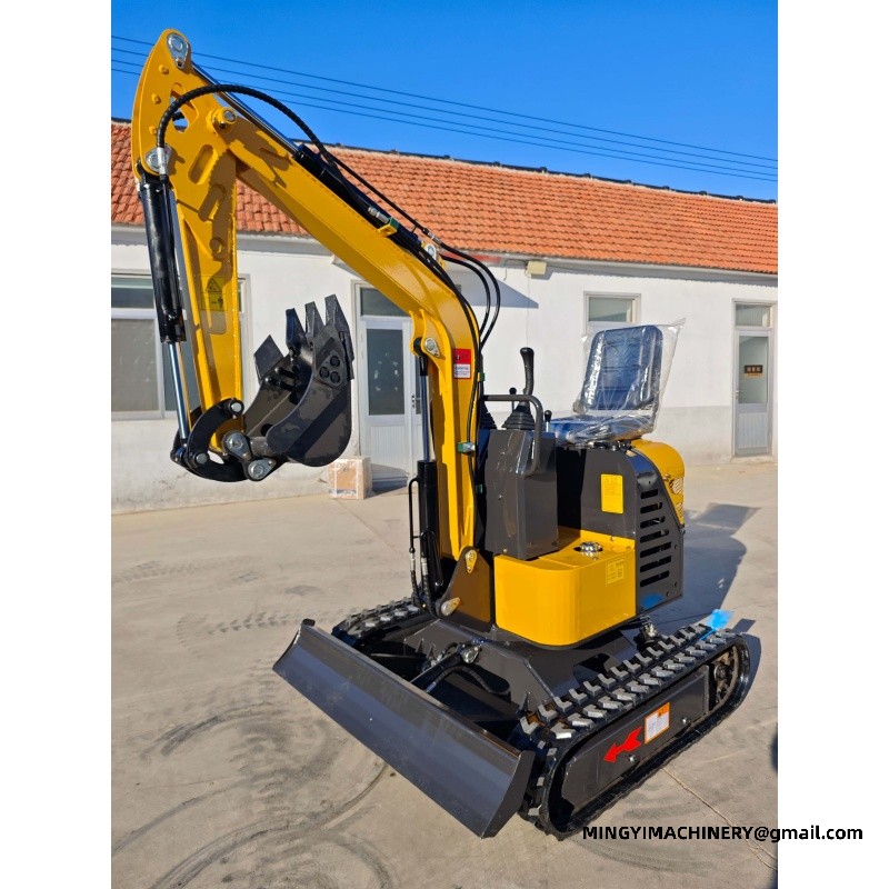 mini excavator with bucket