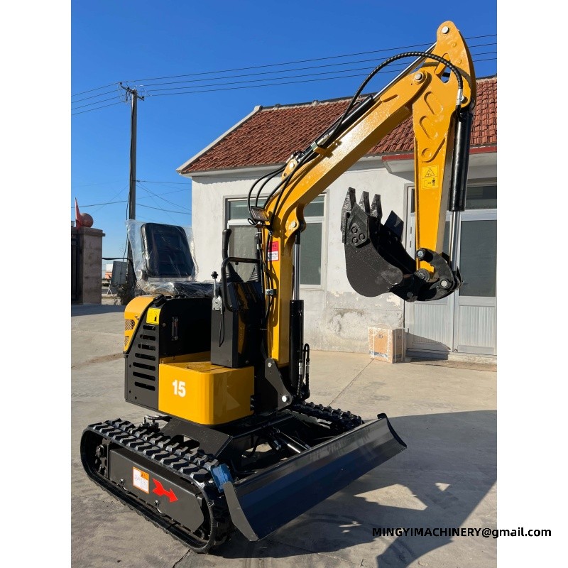 mini excavator with bucket