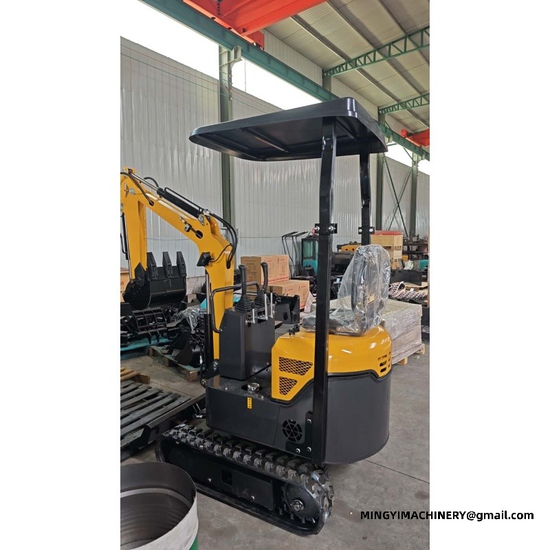 offset boom mini excavator