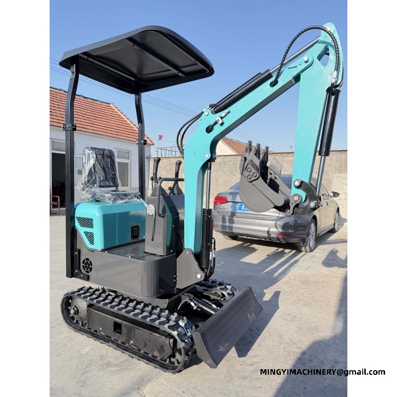 offset boom mini excavator