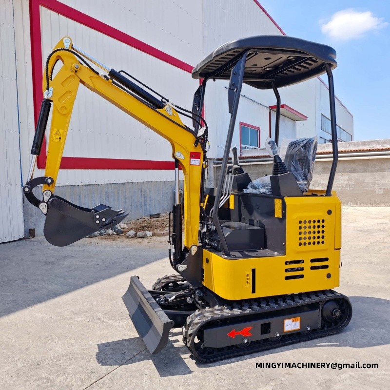steel track mini excavator