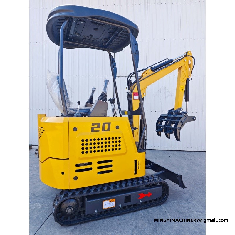 steel track mini excavator