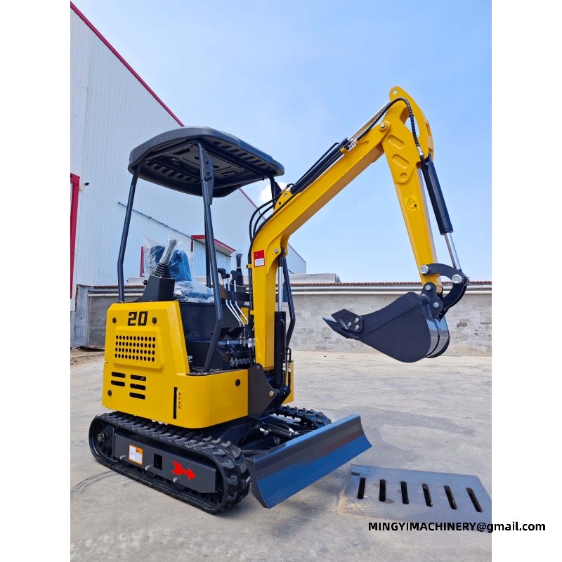 steel track mini excavator