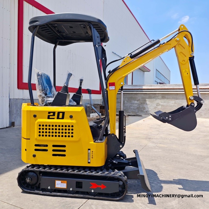 steel track mini excavator