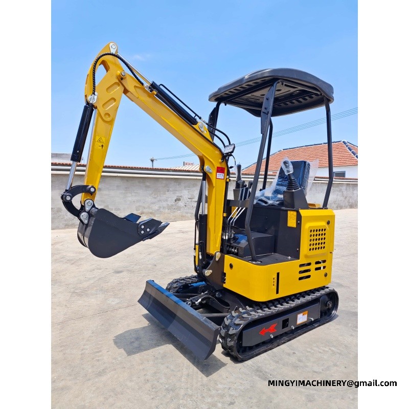 steel track mini excavator
