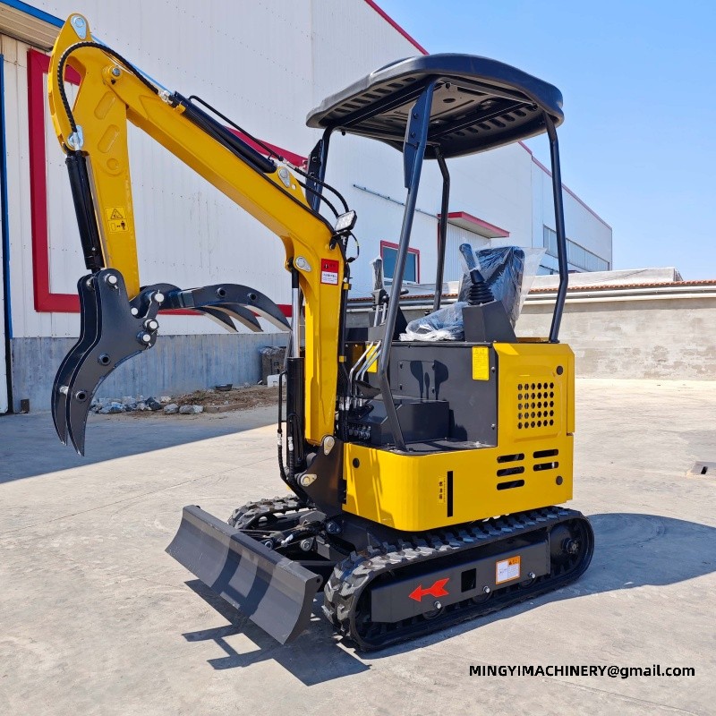 steel track mini excavator