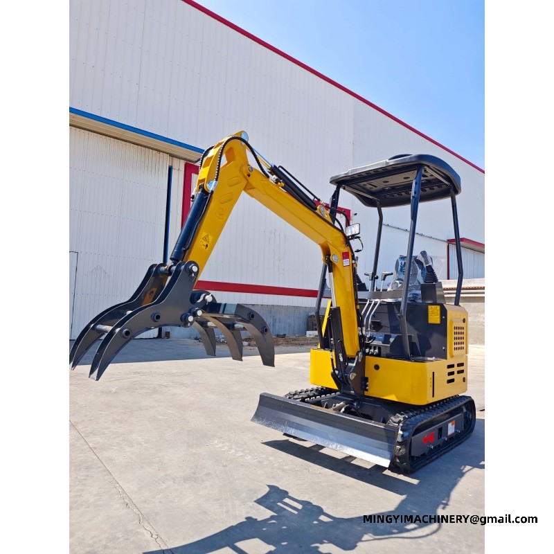 rubber track mini excavator