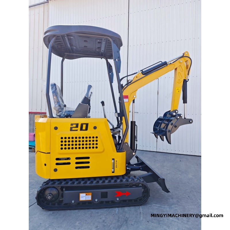 rubber track mini excavator