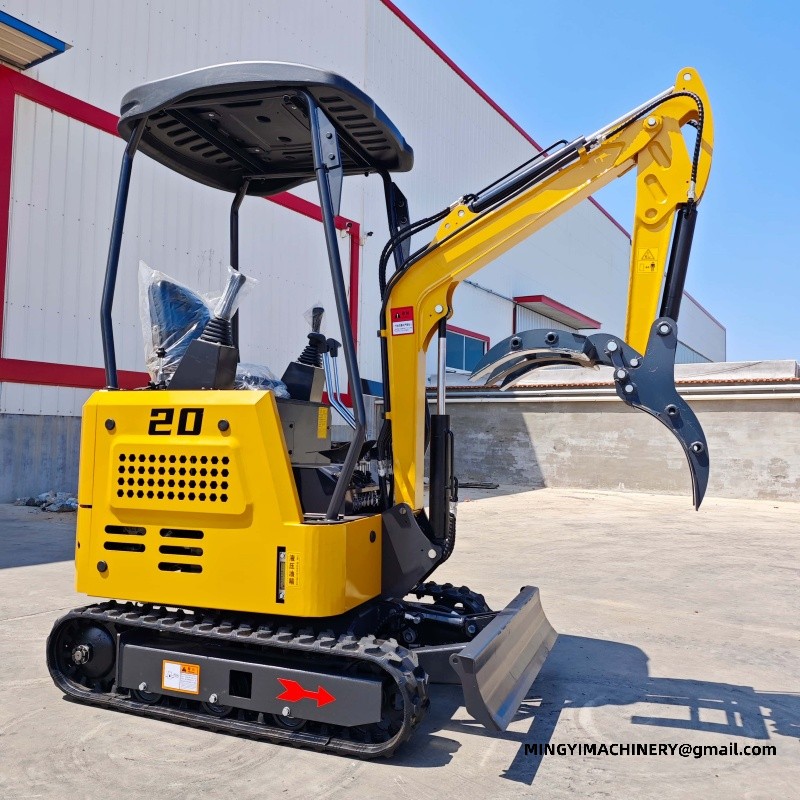 rubber track mini excavator