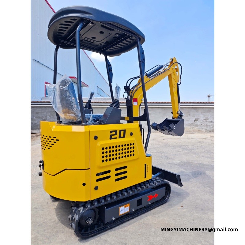 rubber track mini excavator