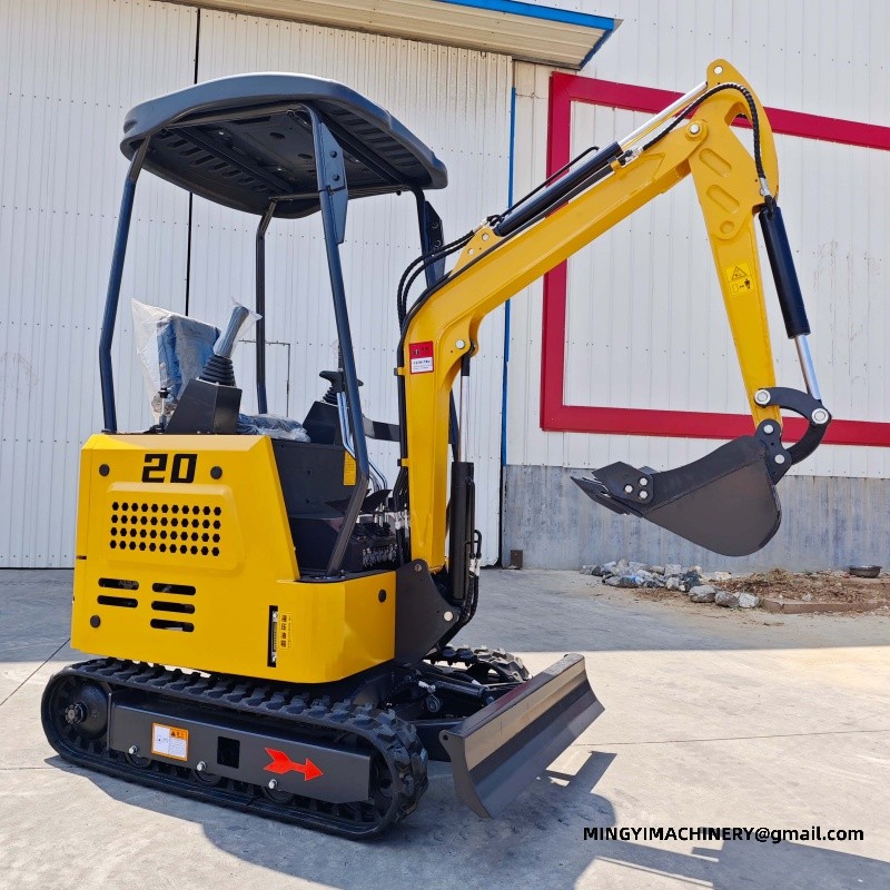 rubber track mini excavator