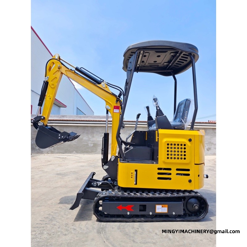rubber track mini excavator