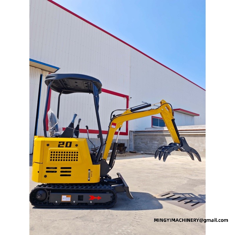 rubber track mini excavator