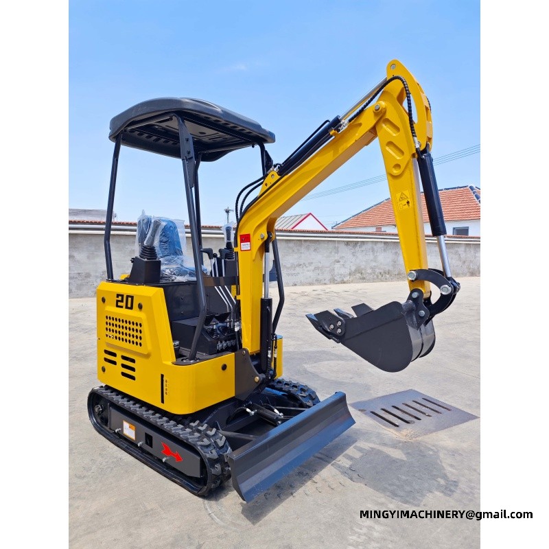 rubber track mini excavator