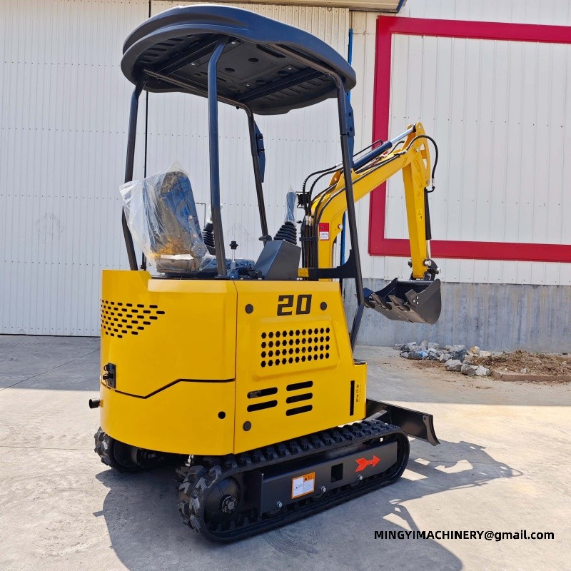 narrow mini excavator