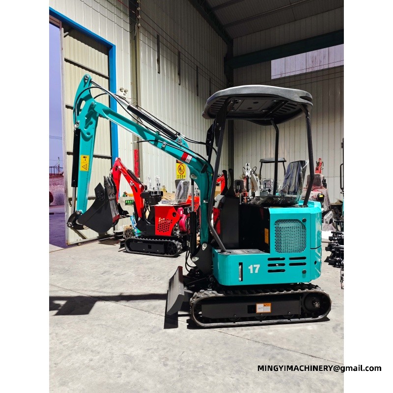 swing boom mini excavator