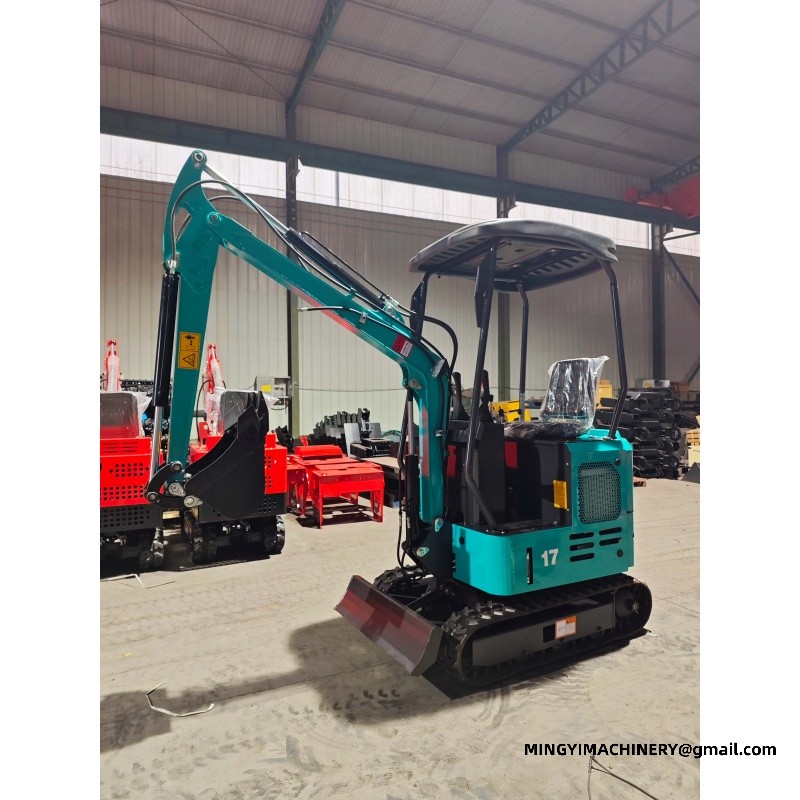 mini excavator with auger