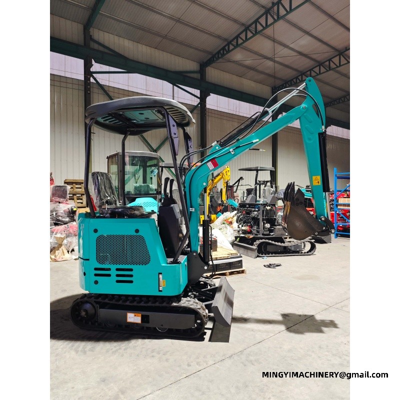 mini excavator with auger