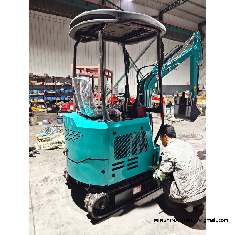 mini excavator with auger