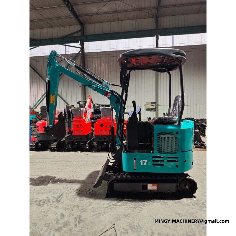mini excavator with auger