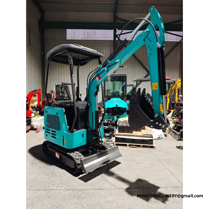 mini excavator with auger