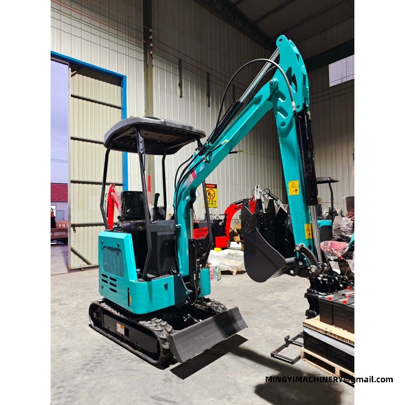 mini excavator with bucket