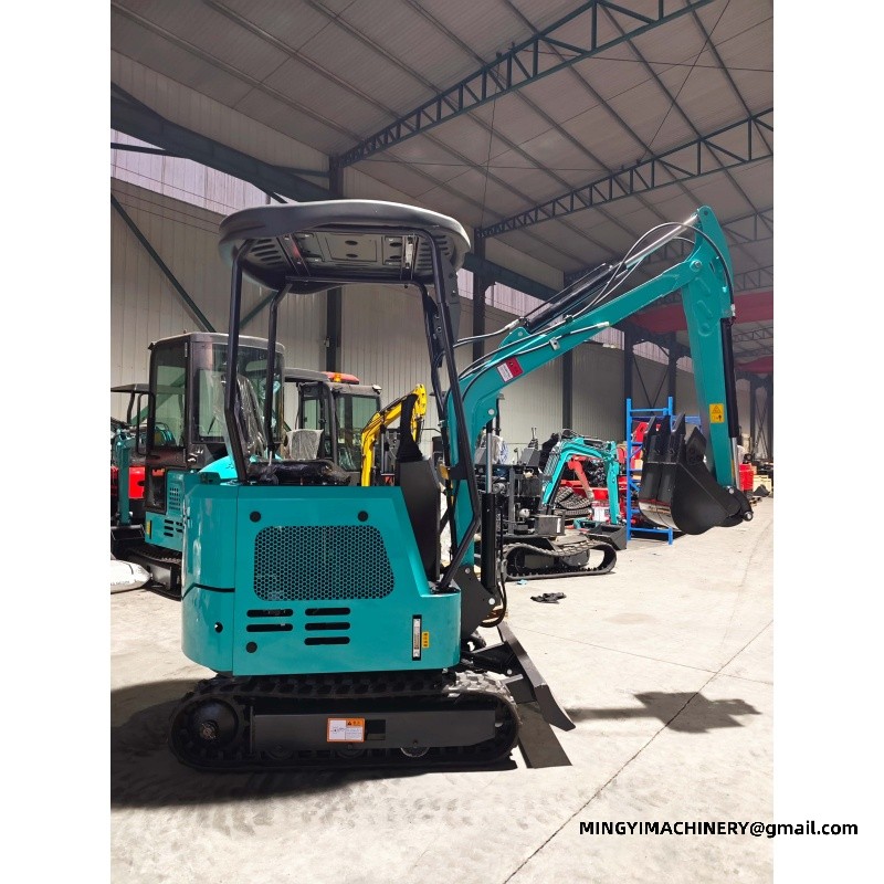mini excavator with bucket