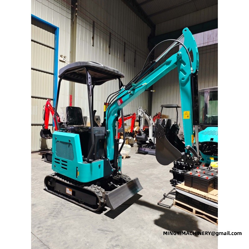 mini excavator with bucket