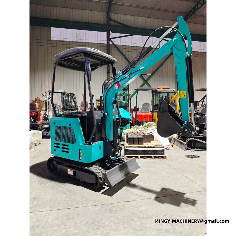 mini excavator with bucket