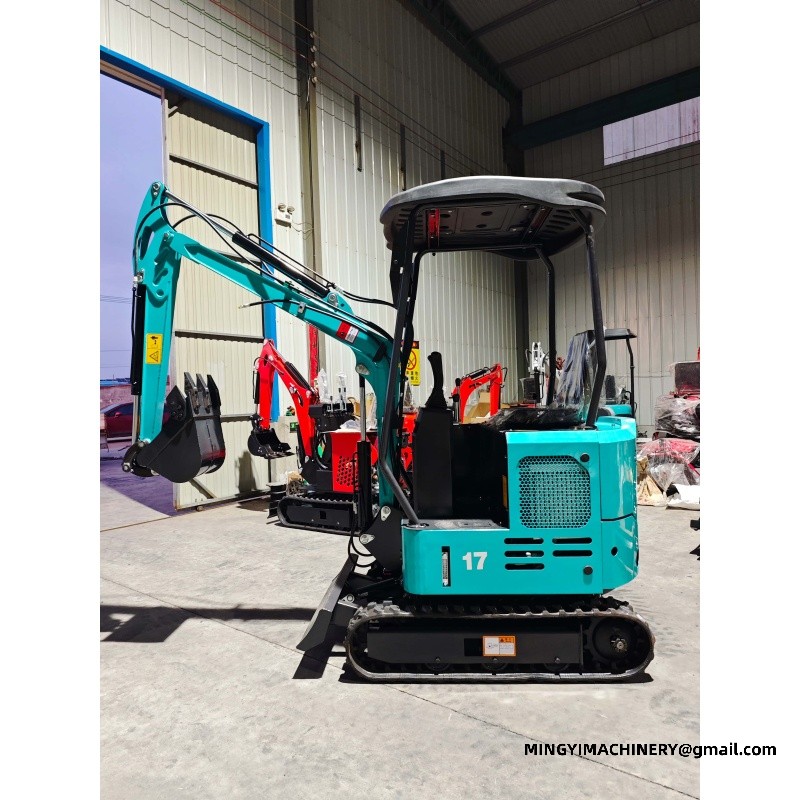 mini excavator with bucket