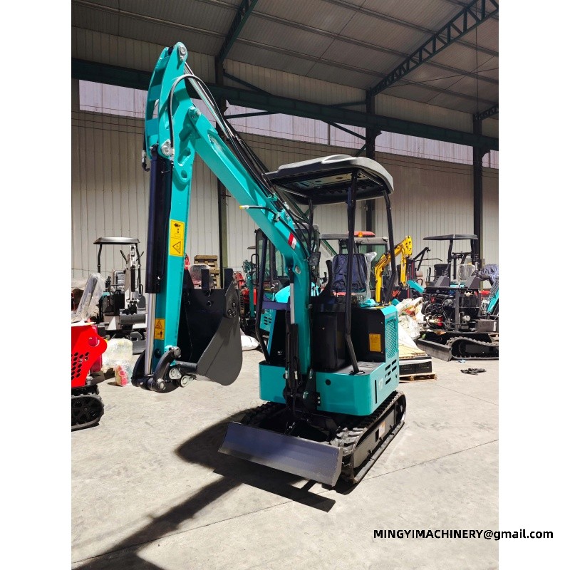 mini excavator with bucket