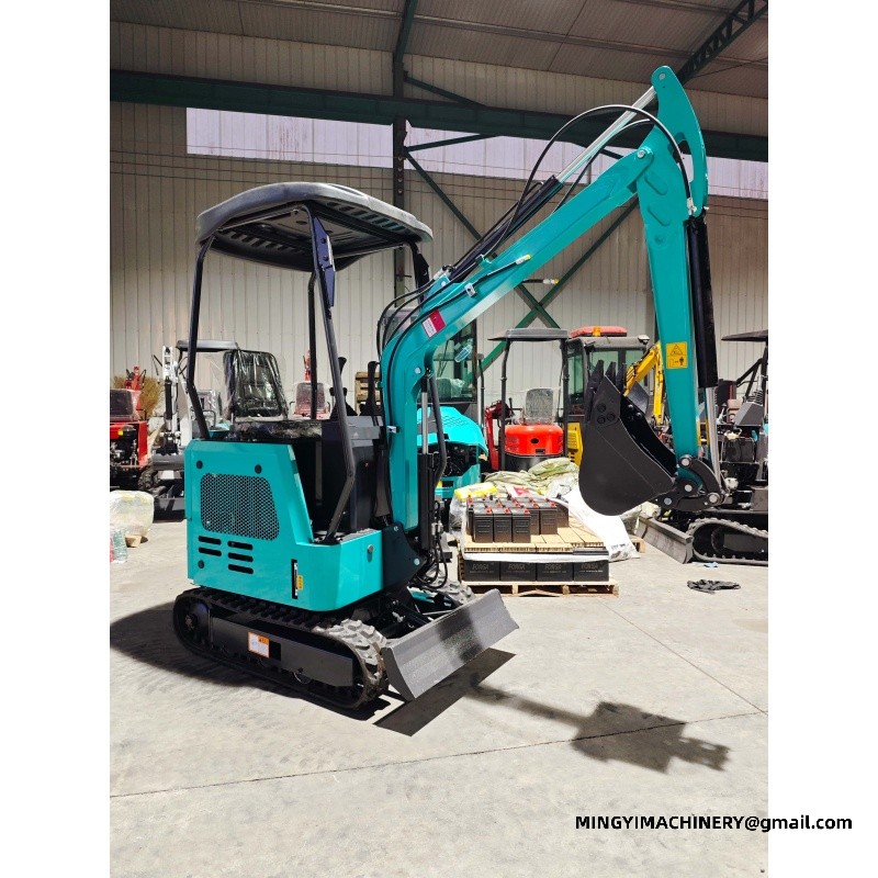 mini excavator with bucket