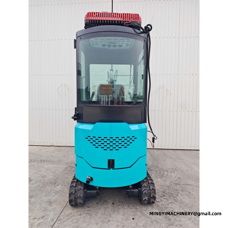 mini excavator working on site