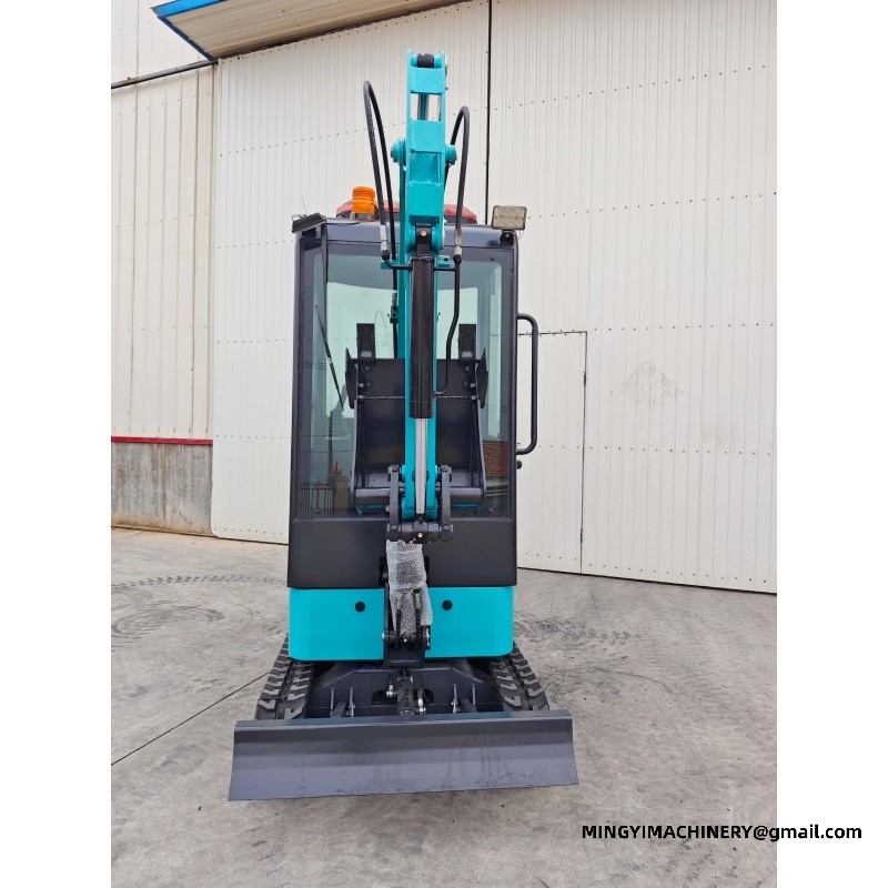 small excavator job site photo